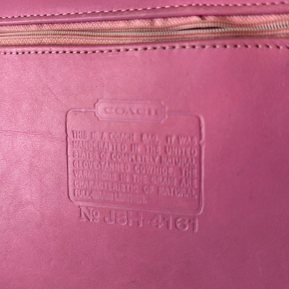 Coach RARE vintage legacy crossbody leather satchel bag pink VGC Y2K - Picture 10 of 10